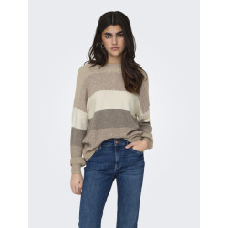 Only Onlatia l/s stripe pullover knt noo