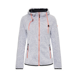 Nordberg Elise knitted fleece jacket hooded