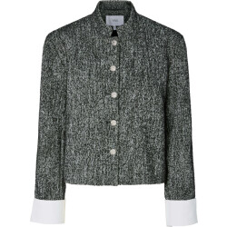 Y.A.S Yastoriva ls jacket black/grey melange