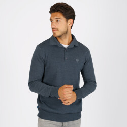 Q1905 Trui casteren jeans melange