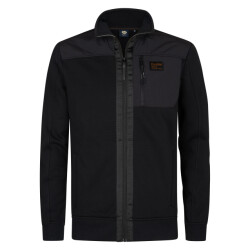 Petrol Industries men sweater collar zip m-3050-swc323 9111 deep black