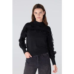 Jansen Amsterdam Barbara fn155 with sleeve ruffels antraciet