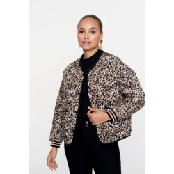 Geisha 55538-70 999 jacket stepped leopard black/sand