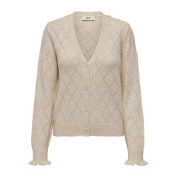 Jacqueline de Yong Letty l/s v-neck struc cardi knt
