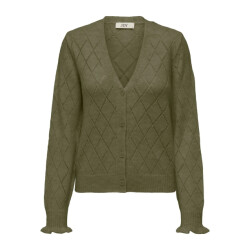 Jacqueline de Yong Letty l/s v-neck struc cardi knt