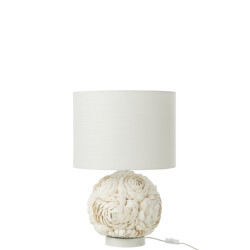 J-Line Table lamp waving ceramic white