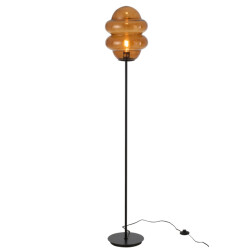 J-Line Floor lamp honey spoon glass brown