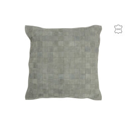 J-Line Cushion square little leather green