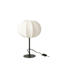 J-Line Table lamp lantern metal/textile white small