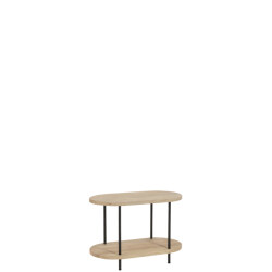 J-Line Side table eli 2shelves mango wood/iron natural/grey