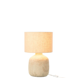 J-Line Table lamp mia terracotta beige small