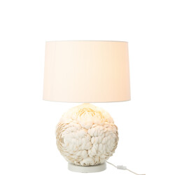 J-Line Table lamp shell white large