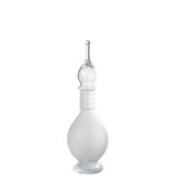 J-Line Vase+cap phial deco joe glass transparent medium
