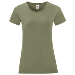 Fruit of the Loom Dames iconic combed cotton t-shirt