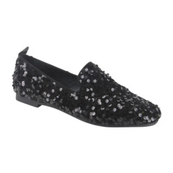 La Strada 2111884-6001 black dames instappers gekleed