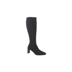 La Strada 2404538-4500 black/silver knitted dames laarzen gekleed