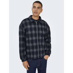 Only & Sons Onshendon loose ls zip overshirt sw