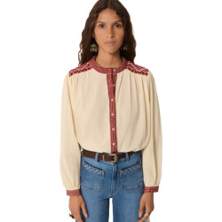 Maison Hotel Charlotte blouse deep blue