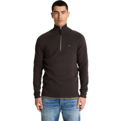 Chasin' Oscar half zip dark.brown