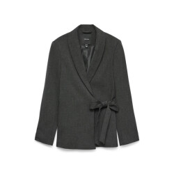 Vero Moda vmbestie ls loose strap blazer 10333972 dark grey melange