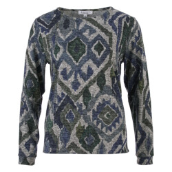 Enjoy Cozy ikat print