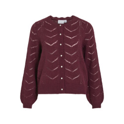 Vila vituli o-neck l/s detail knit cardi 14108959 fig