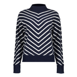 Geisha Pullover 54504-10 navy-off white