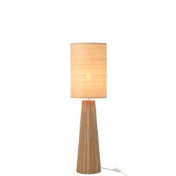 J-Line Table lamp umbrella ailanthus wood natural small