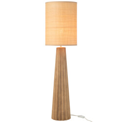 J-Line Table lamp umbrella ailanthus wood natural large