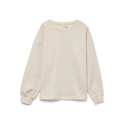 Vero Moda Vmfatilda ls sweatshirt jrs btq ecru