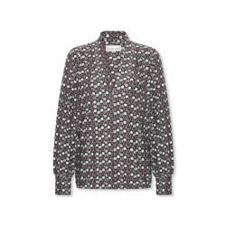 Helena Hart Top 7674dot jozzy print dotty wine