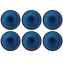 Bitz ® gastro 6 stuks aardewerk ontbijtborden 21 cm /zwart 821258