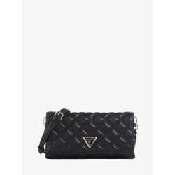 Guess Dames tas giully crossbody flap organizer zwart