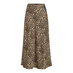 Vila viellette hw midi skirt noos 14084182 caramel