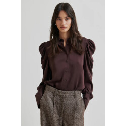 Second Female blouse lm samantha shirt 6021 chocolate plu