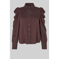 Second Female blouse lm samantha shirt 6021 chocolate plu