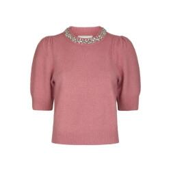 Neo Noir maia stone knit blouse 162914 165 rose