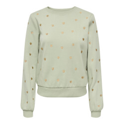 Only onlatika l/s o-neck glitter emb. bo 15355802 desert sage