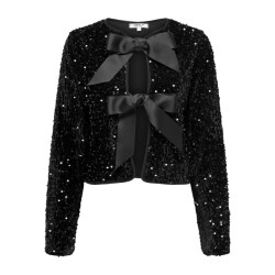 Only onlanika sequins ls bow top wvn cs 15339412 -