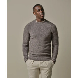 Profuomo pullover crew neck ppwj30037b h1 light brown