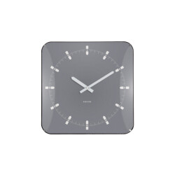 Karlsson wandklok sucinto dome vierkant cool grey