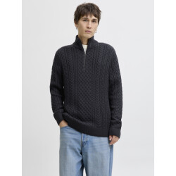 Jack & Jones Jprblusean knit cable half zip sn