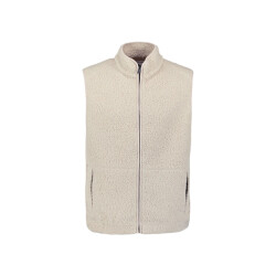 No Excess 29100922 sweater vest full zip teddy sleeve