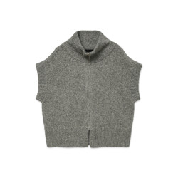 Vero Moda vmbang sl highneck zipper vest boo 10331524 medium grey melange
