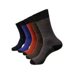 Urban Classics Uniseks sokken met stippen en strepen voor volwassenen (5-pack)