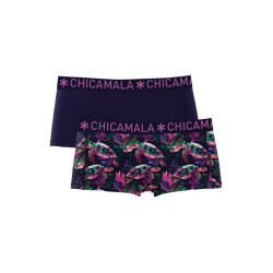 Muchachomalo Girls 2-pack boxer shorts print + solid