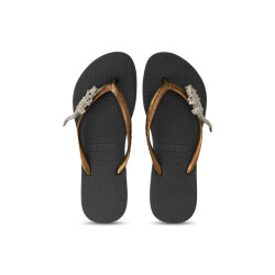 Uzurii Silver crocodile switch zwart