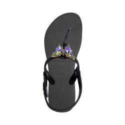 Uzurii Selena butterfly chrystal zwart