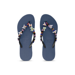 Uzurii Las dalias blue marineblauw