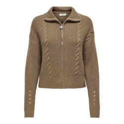 Jacqueline de Yong Justy ice l/s short zip cardigan